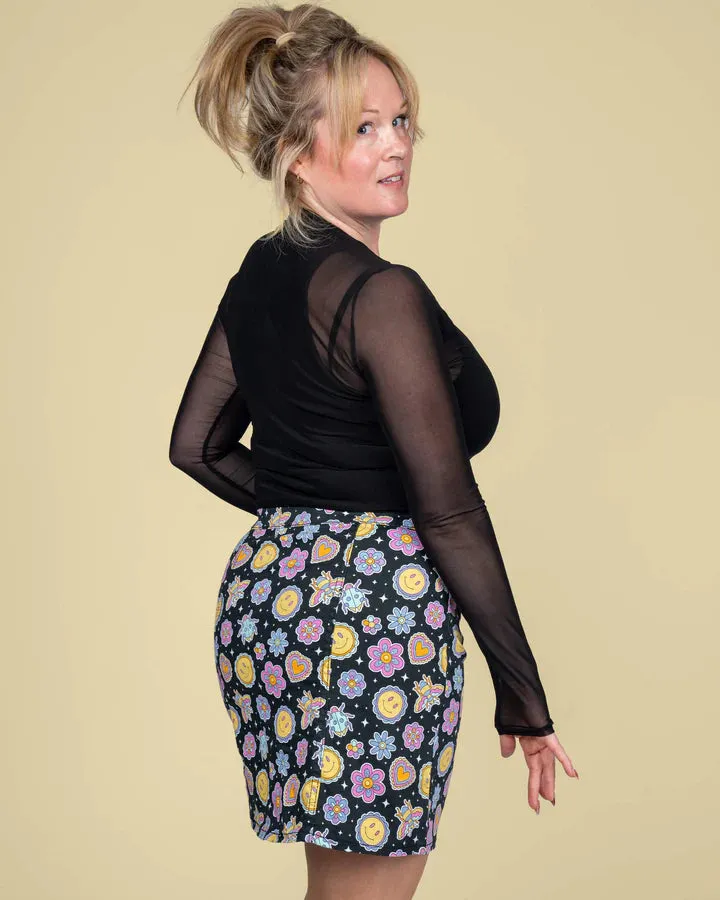Bee Happy A Line Skirt
