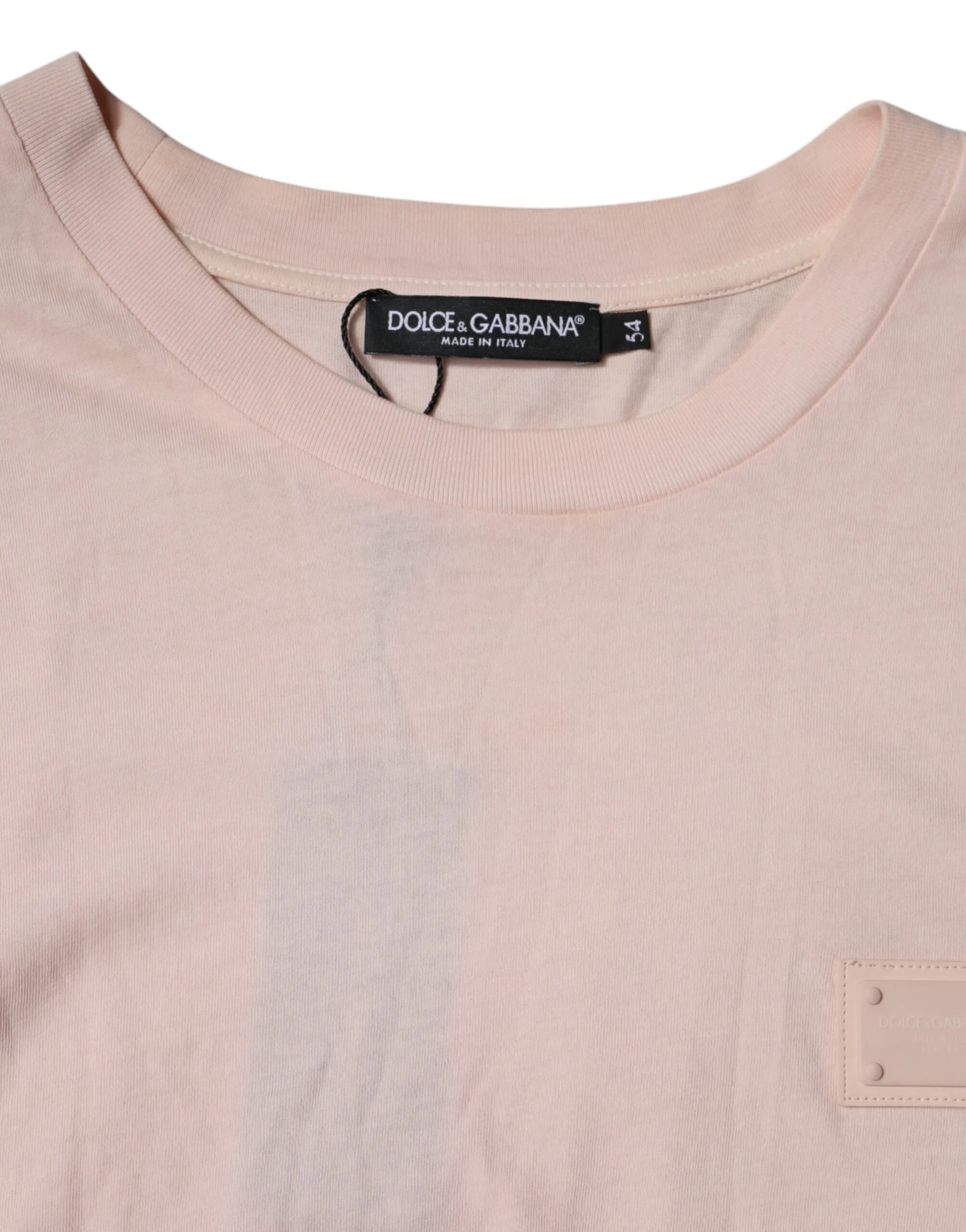 Beige Logo Crew Neck Short Sleeves T-shirt