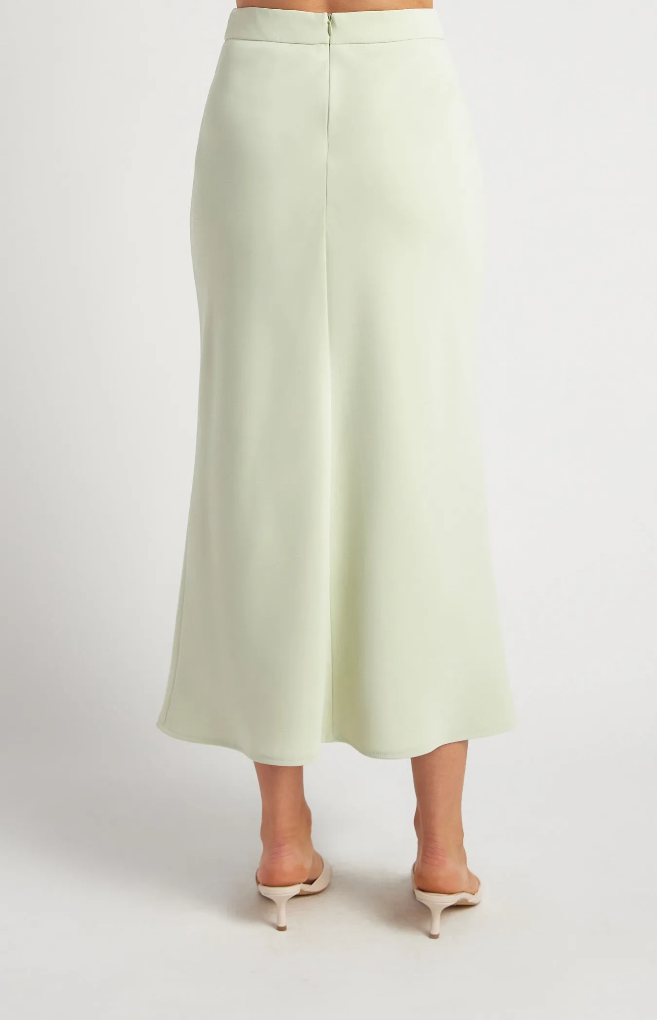 BELLA PISTACHIO VEST AND SKIRT SET