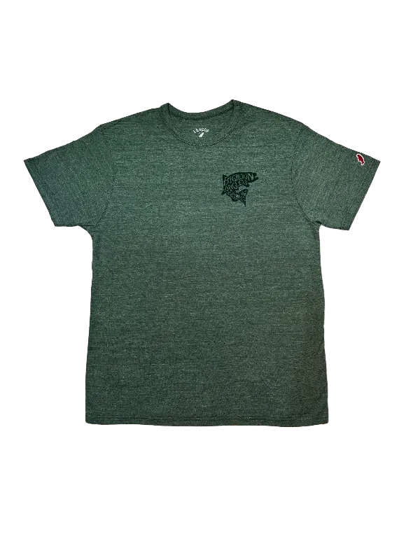 Bighorn Angler Logo T Shirt - Green Trout Sketch