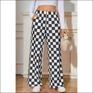 Black Checkered Wide Leg Pants: Pants so Good, It's Criminal 😉 Needful Things