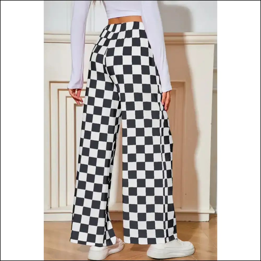 Black Checkered Wide Leg Pants: Pants so Good, It's Criminal 😉 Needful Things
