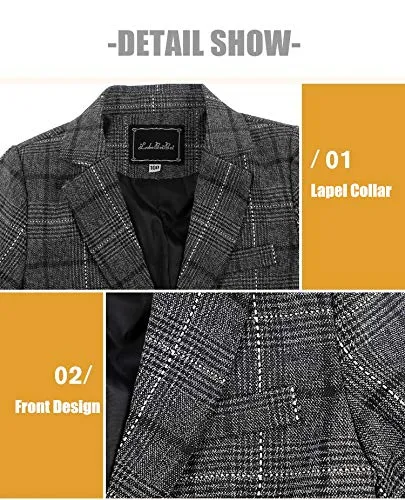 Boys Plaid Blazer Set