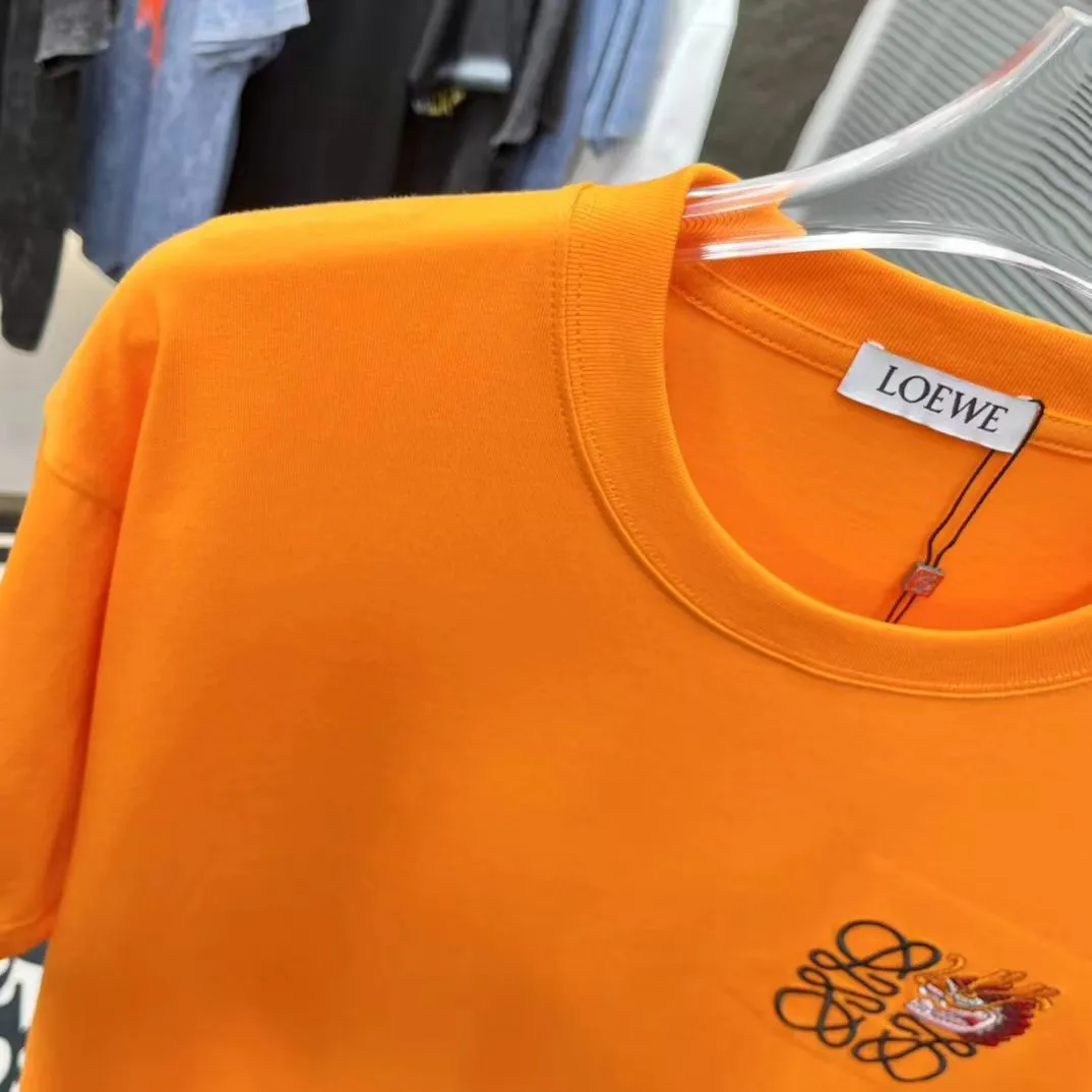 Branded  Drop Shoulder Embroidered Logo  Tee