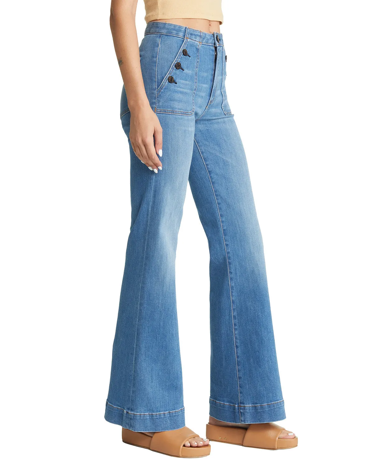 Brick House Wide Leg Denim (Harbour)