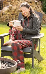 Buffalo Plaid Hoodie Pajamas - Couples