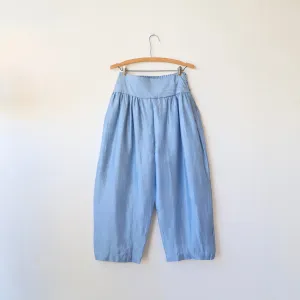 Bunon Silk Pants - Sky Blue
