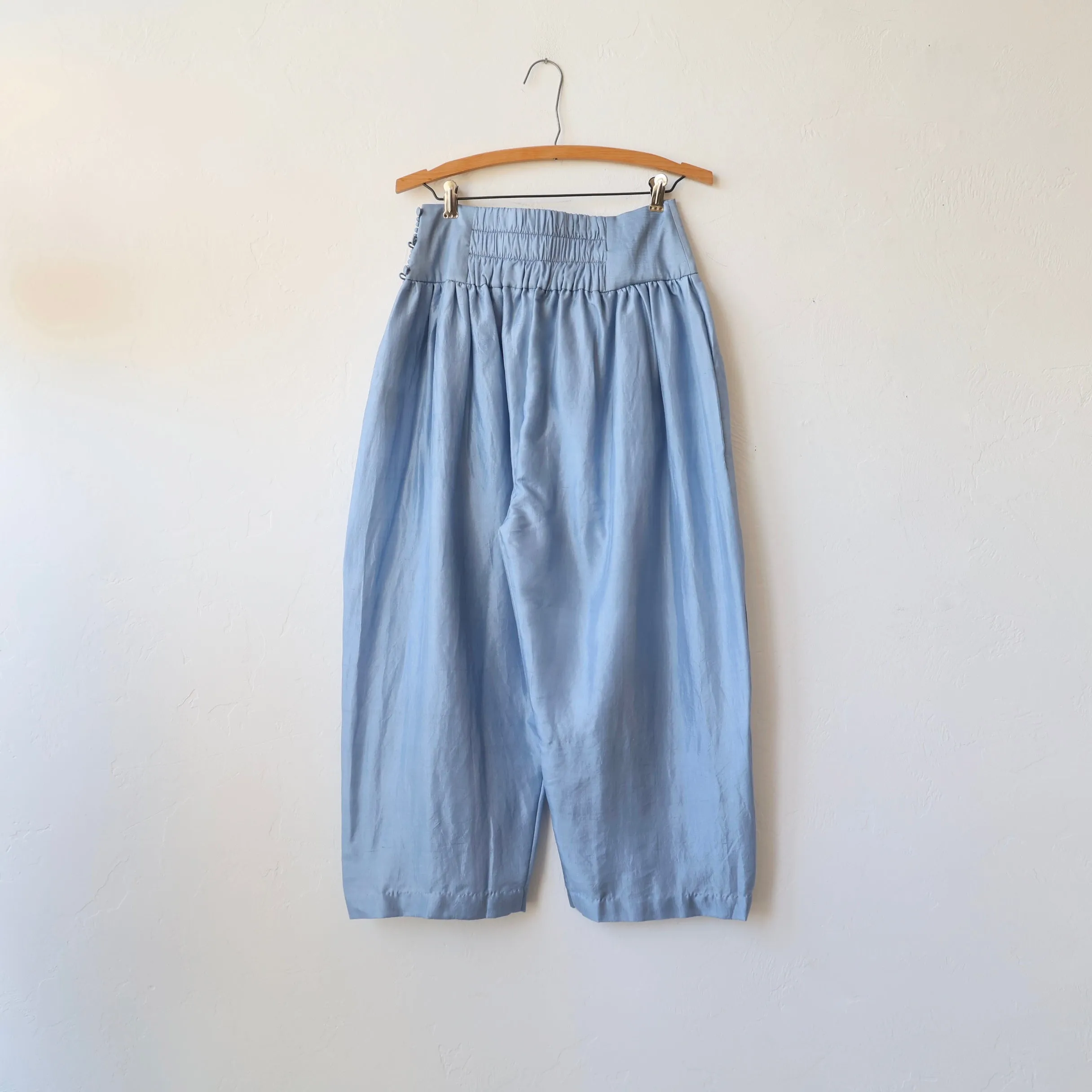 Bunon Silk Pants - Sky Blue