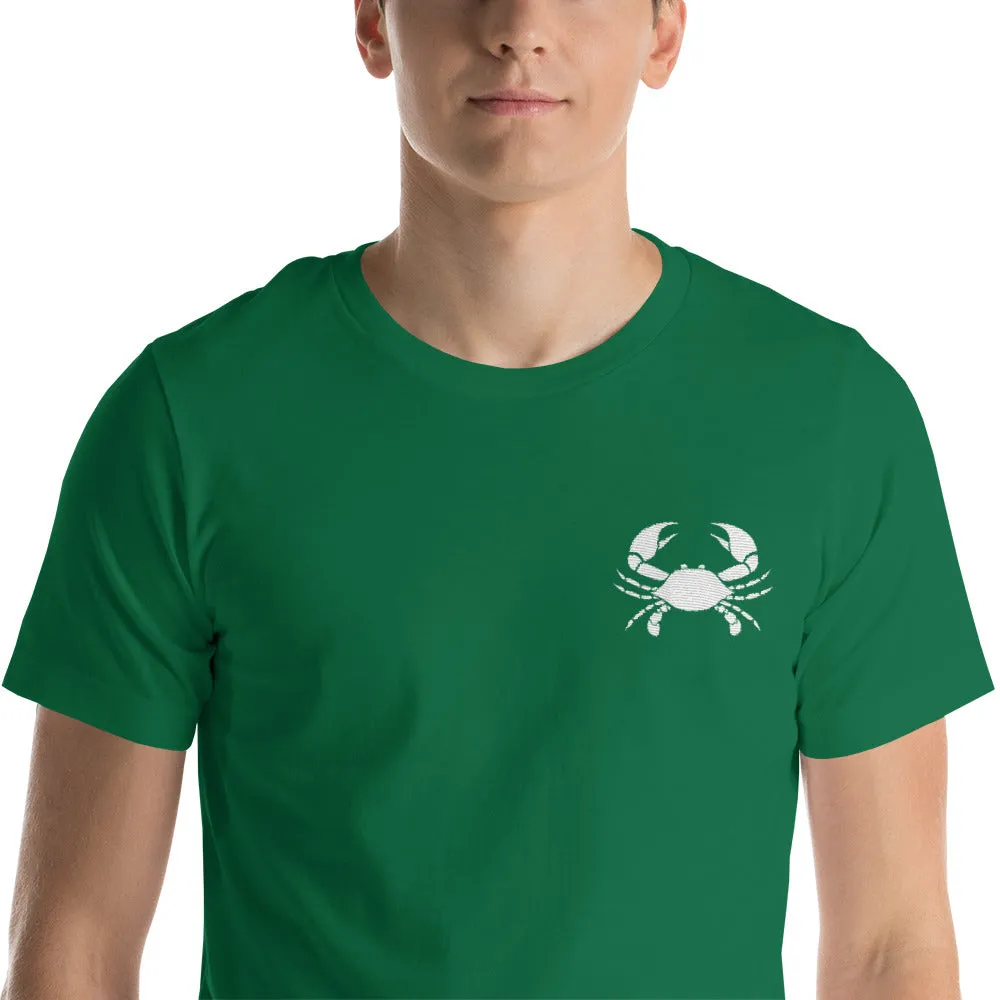 CANCER T SHIRT - Sign Logo Embroidery - Zodiac Shirt for Men