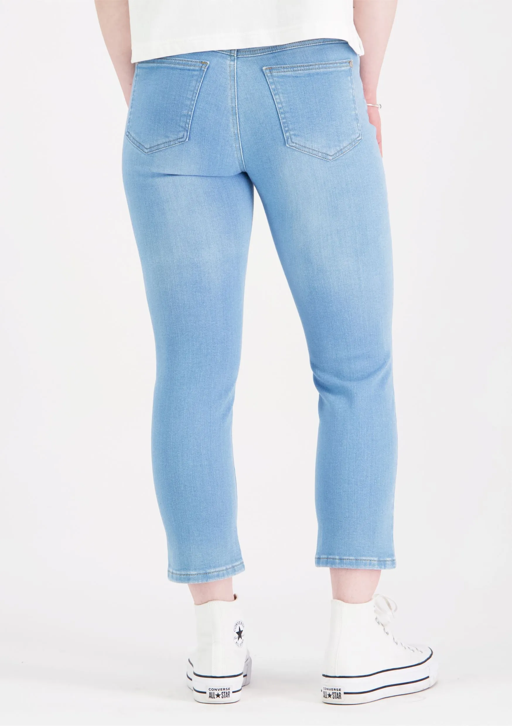 Cara Cropped Stretchy Jeans Blue