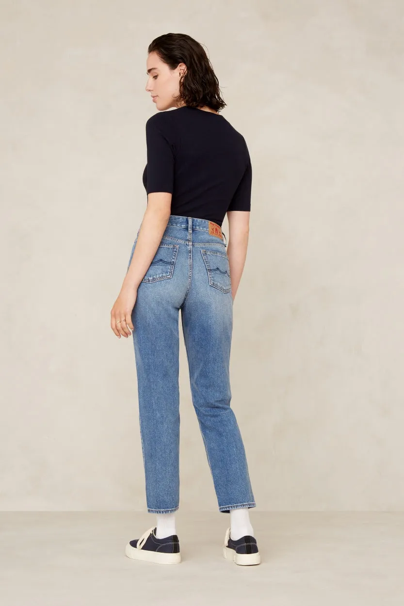 CAROLINE CROPPED | HOLO VINTAGE LIGHT BLUE
