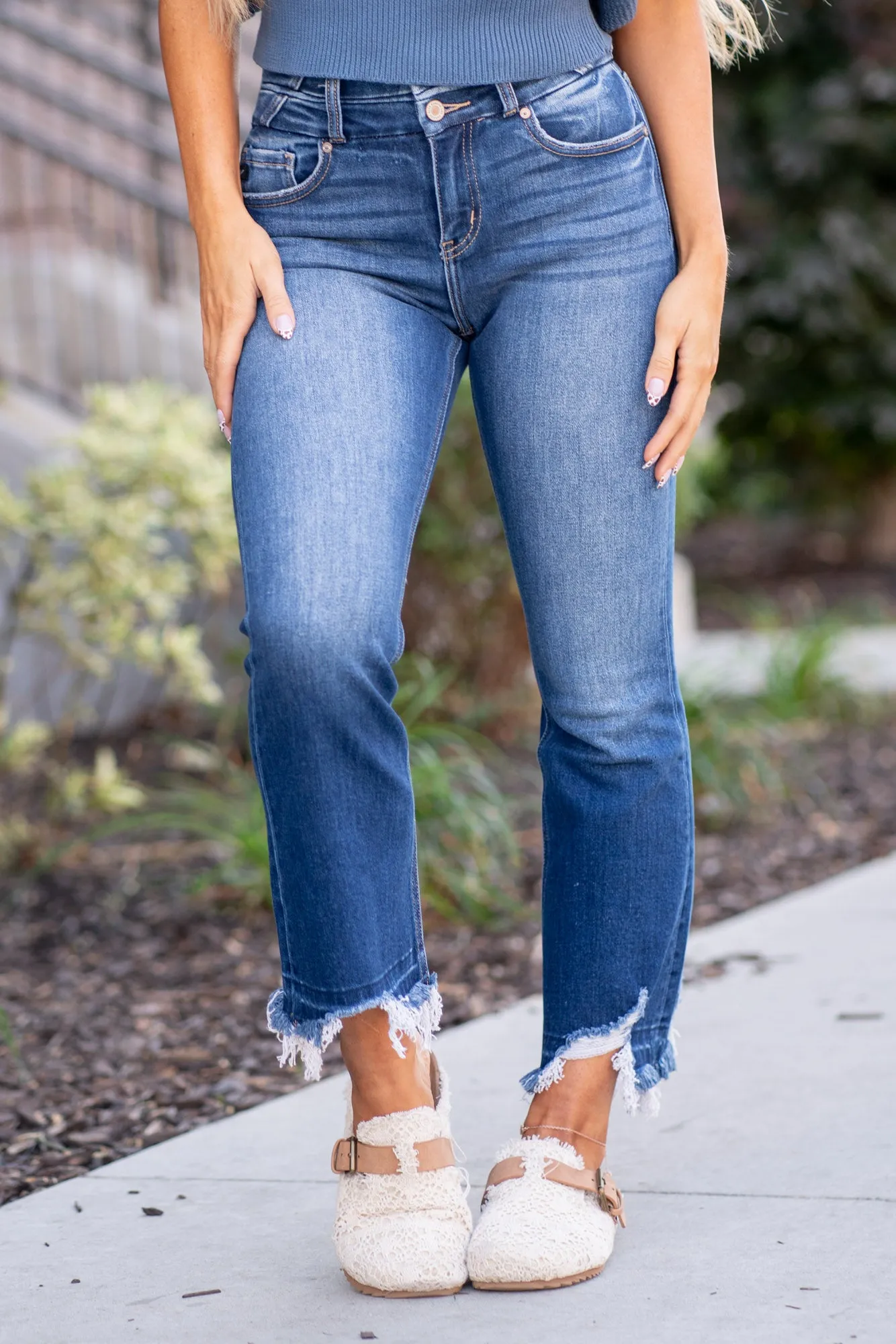 Celina High Rise Cropped Flare Jeans