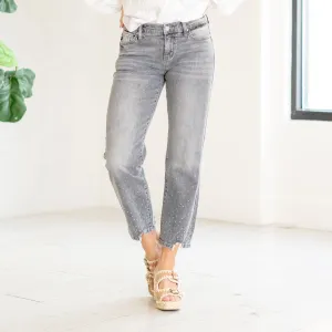 Chai Mid Rise Cropped Straight Leg