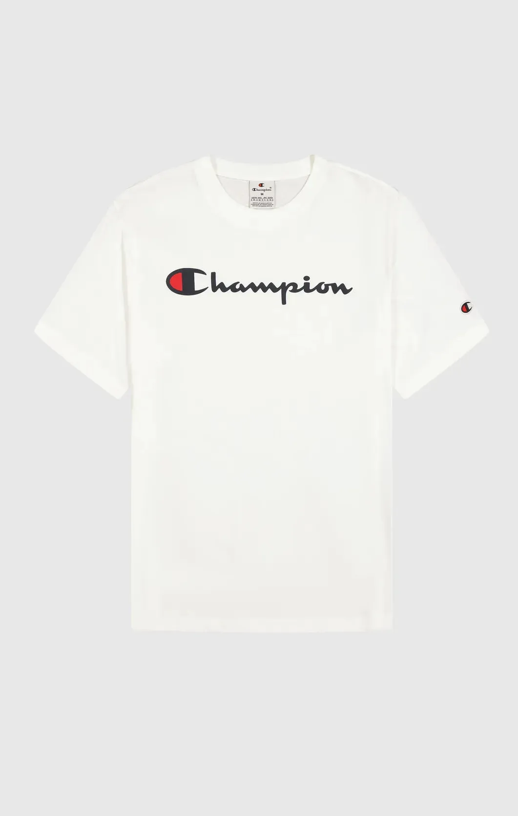 Champion | Baumwoll-T-Shirt mit großem Brustlogo | WW001 WHT