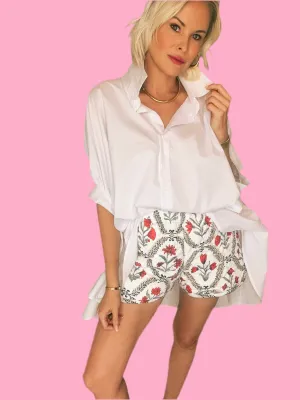 Charlotte Quilted Scallop Shorts