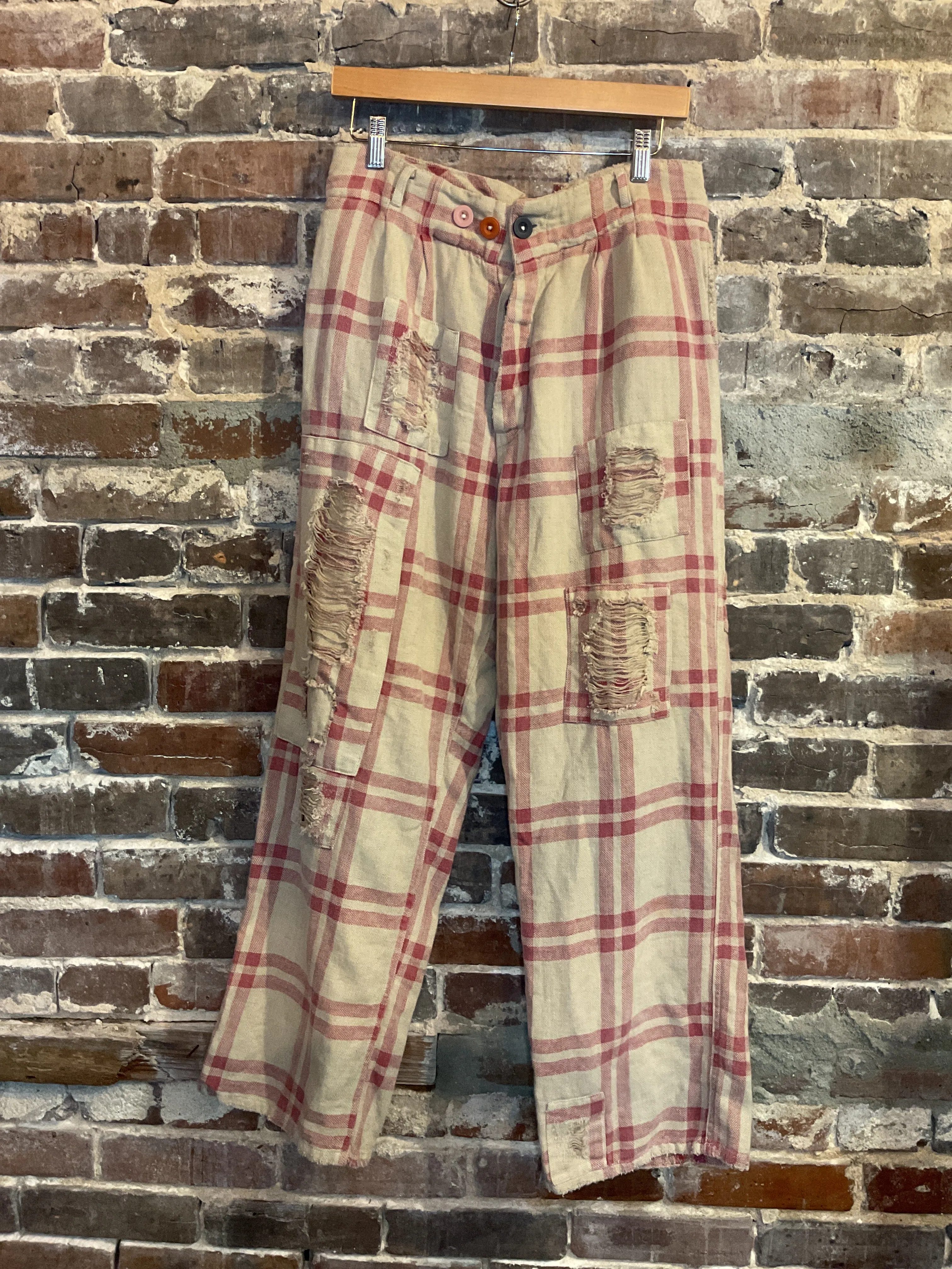 Charmie Plaid Trousers-216697