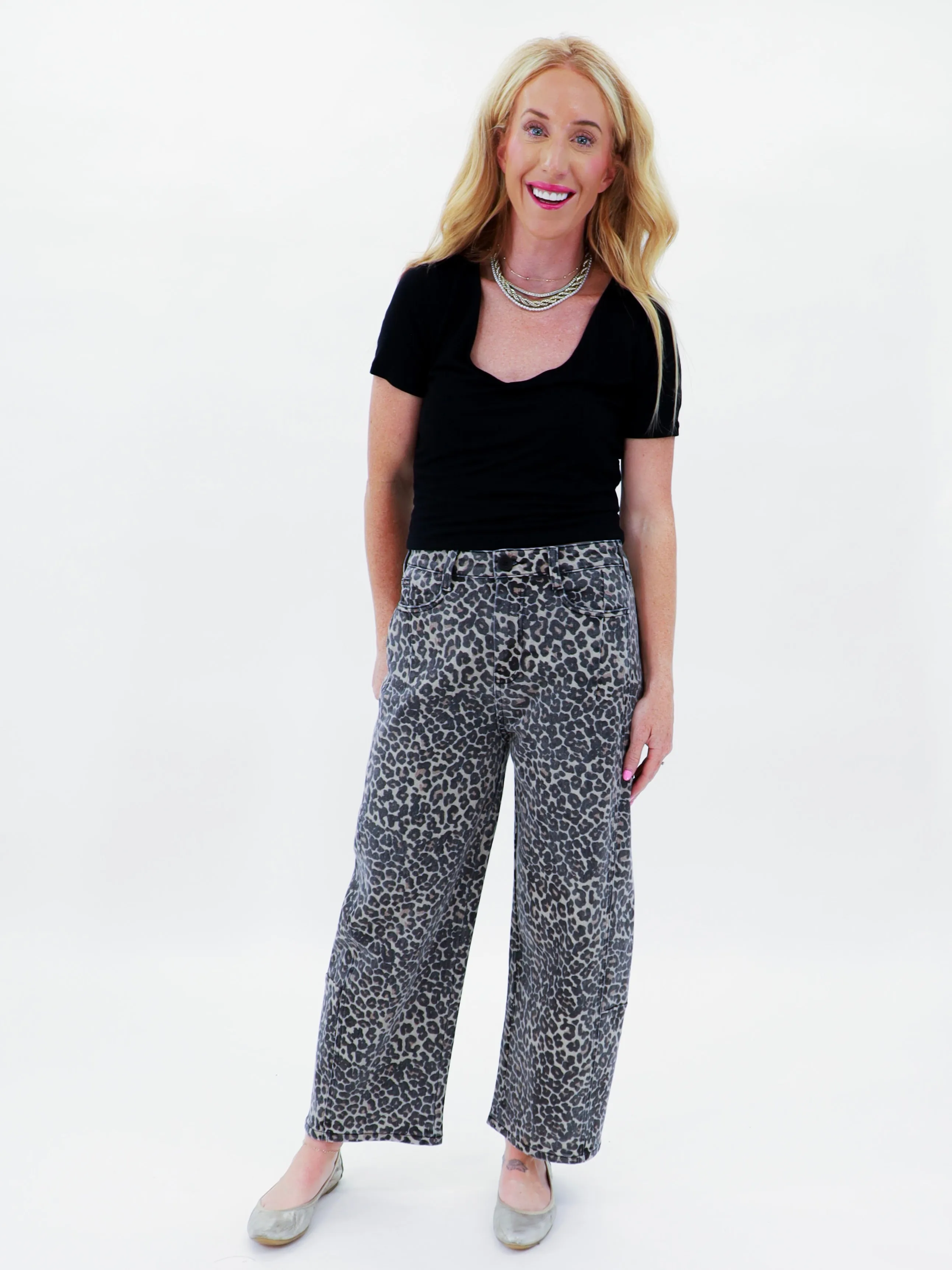 Cheetah Girl Barrel Denim