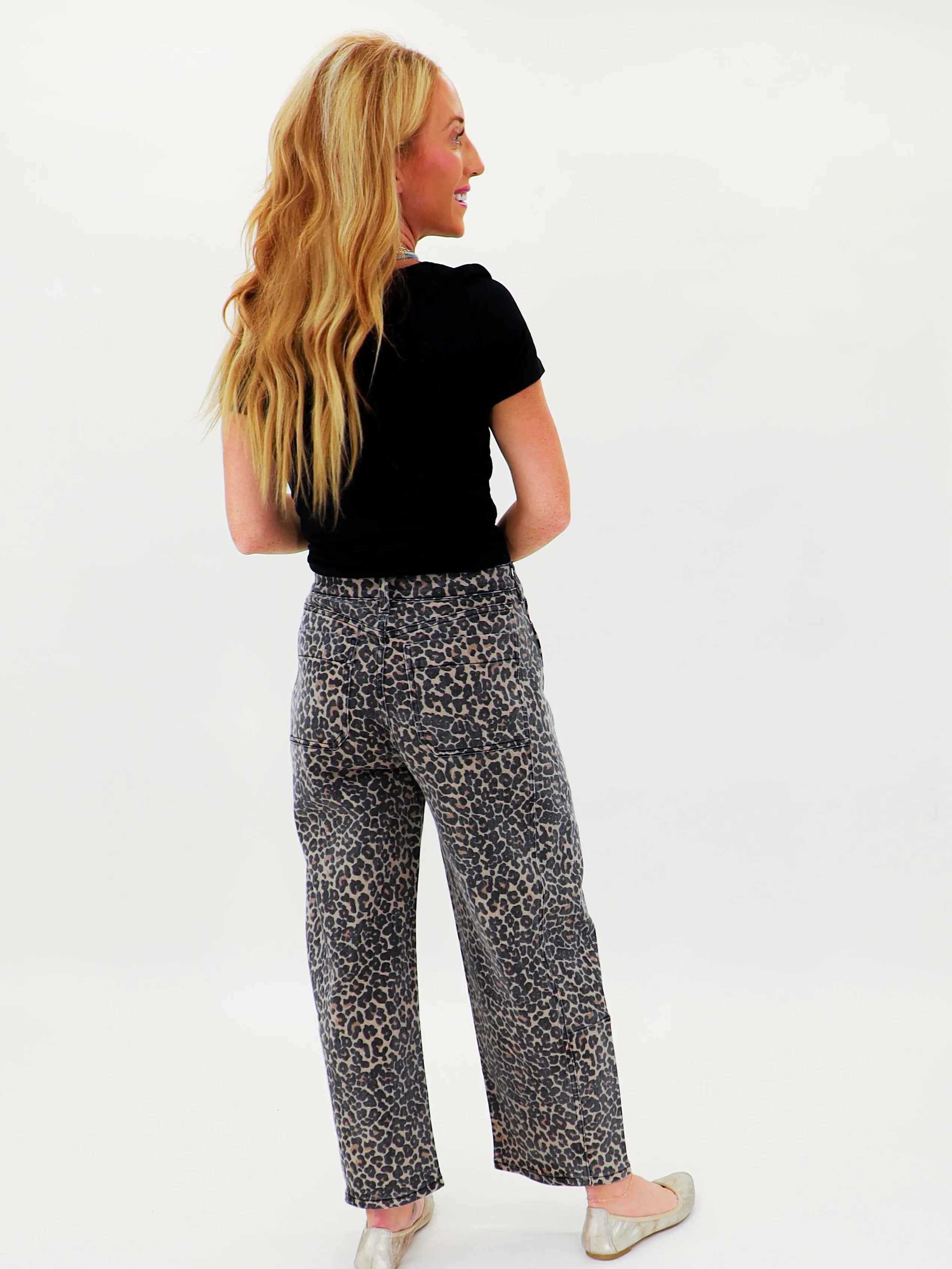 Cheetah Girl Barrel Denim