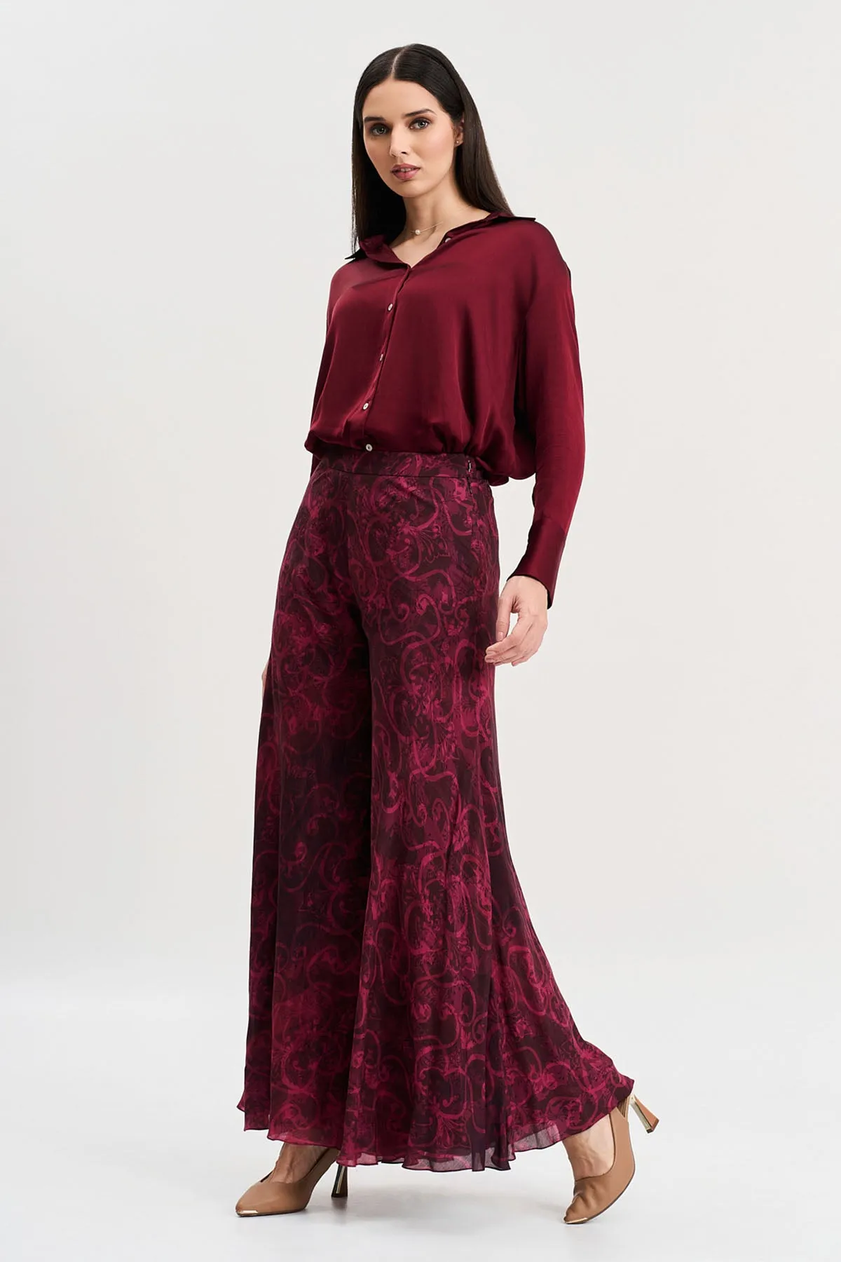 Cherry Abstract Printed Pants