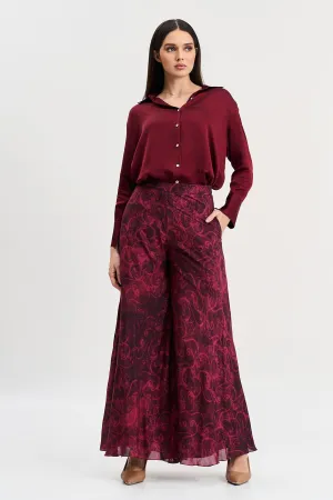 Cherry Abstract Printed Pants