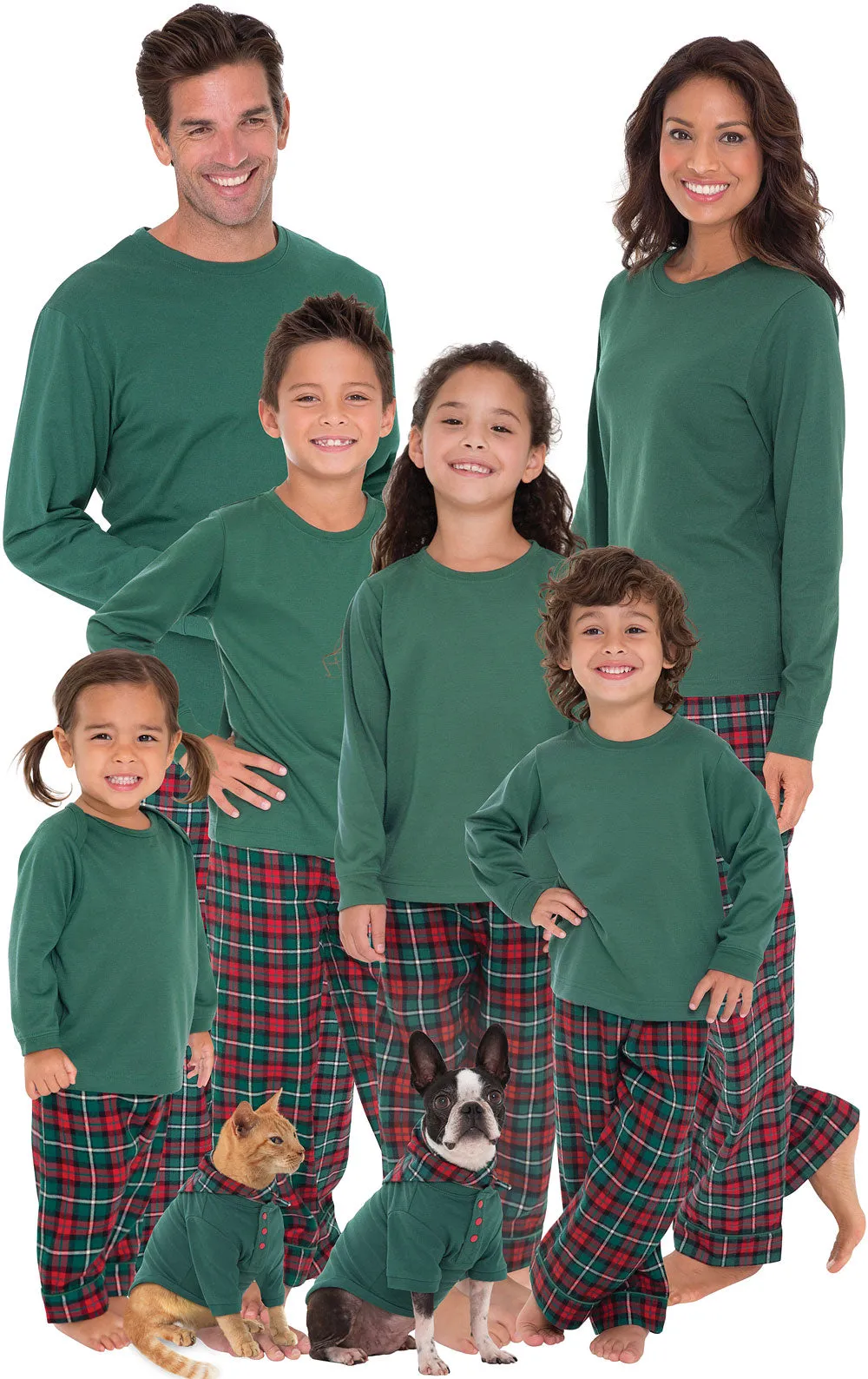 Christmas Plaid Infant Pajamas - Family Set