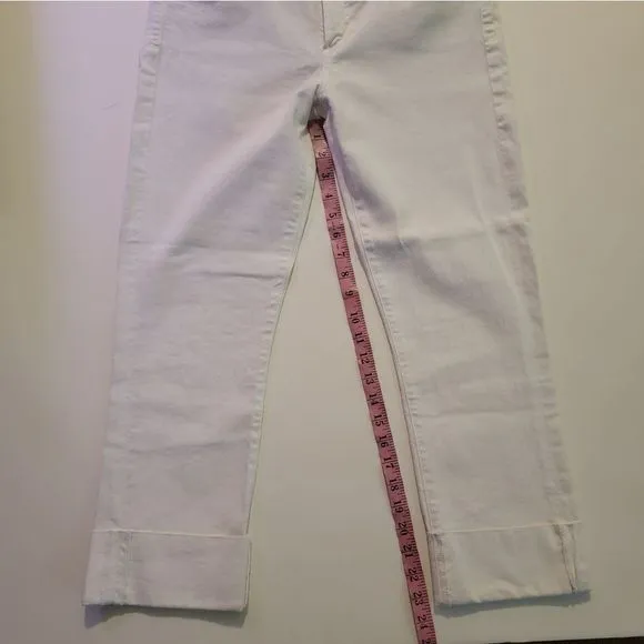 Citizens of Humanity 'Dani' Cropped Straight Leg White Jeans