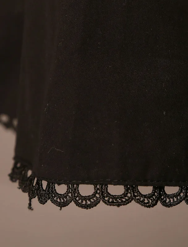 Classical Lolita Dress Cross Regression Lolita Salopette Button Suspender Skirt