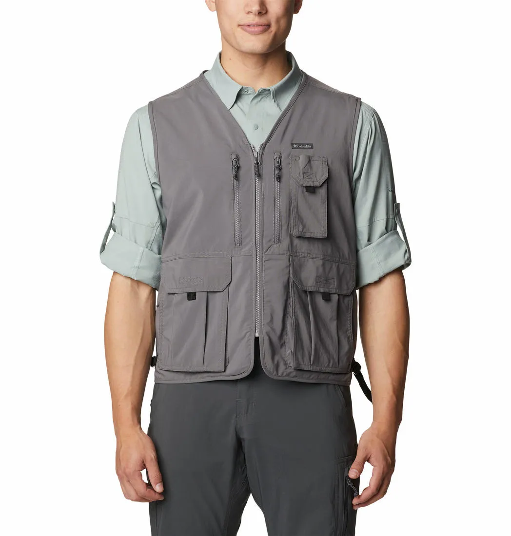 Columbia Men Grey Silver Ridge Utility Vest