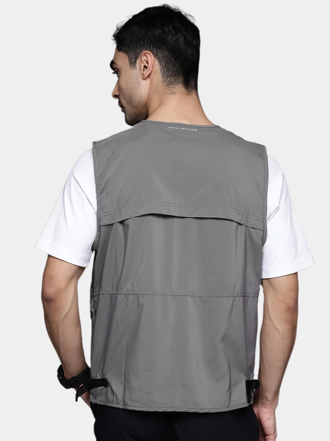 Columbia Men Grey Silver Ridge Utility Vest