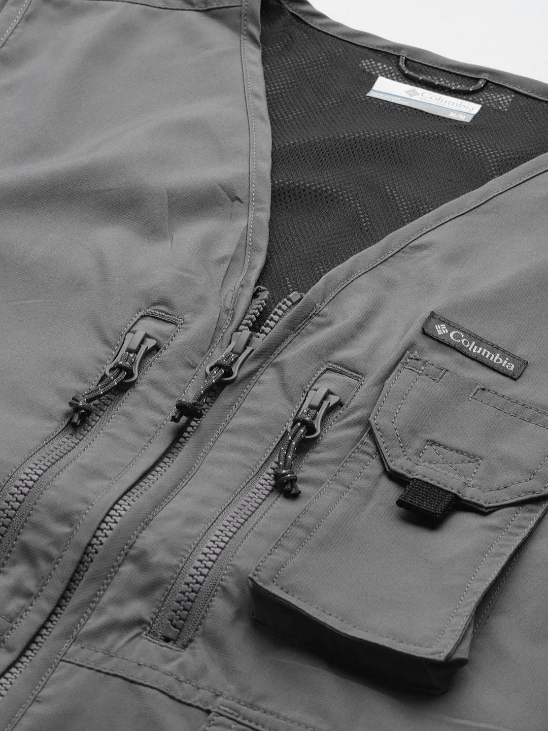 Columbia Men Grey Silver Ridge Utility Vest