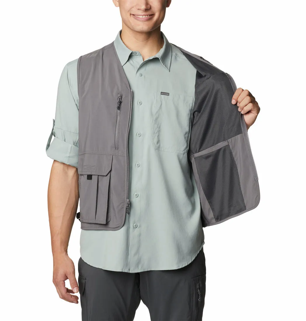 Columbia Men Grey Silver Ridge Utility Vest