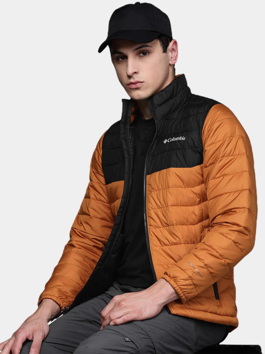 Columbia Men Orange Powder Lite Jacket