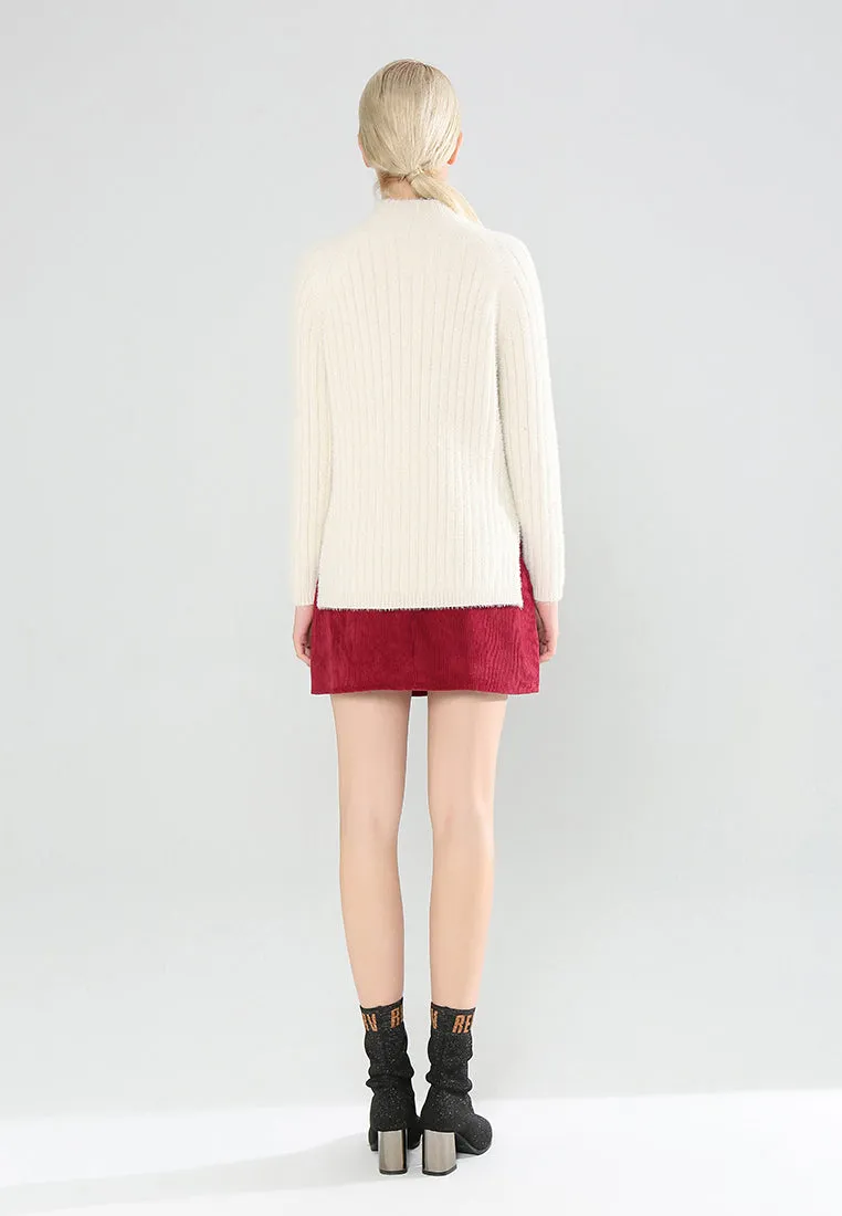corduroy a-line mini skirt