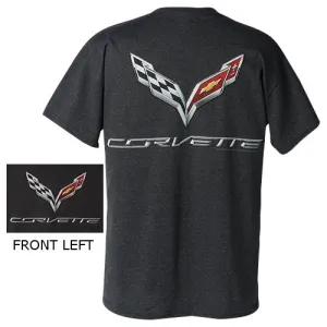 Corvette C7 Men's Logo Flag T-Shirt