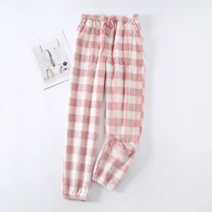 Couple Flannel Pajama Pants Plaid Women Autumn And Winter Plus Size Thickened