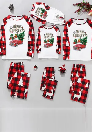 Cozy Family Christmas Plaid Two-Piece Pajama Set for Festive Comfort