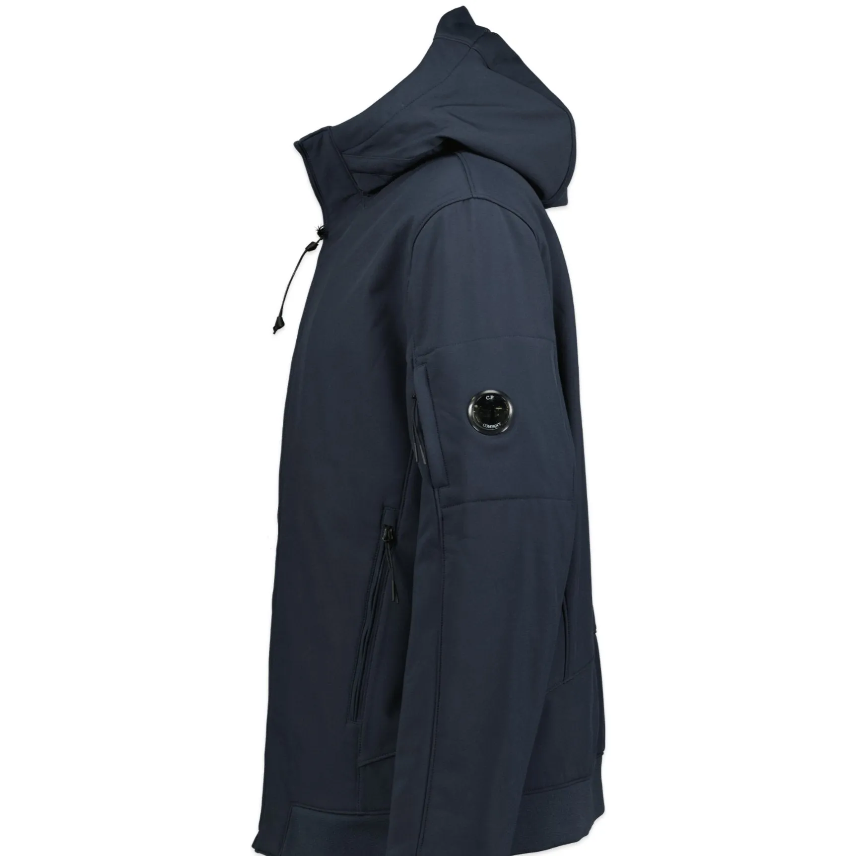 CP COMPANY SHELL-R HOODED JACKET NAVY BLUE