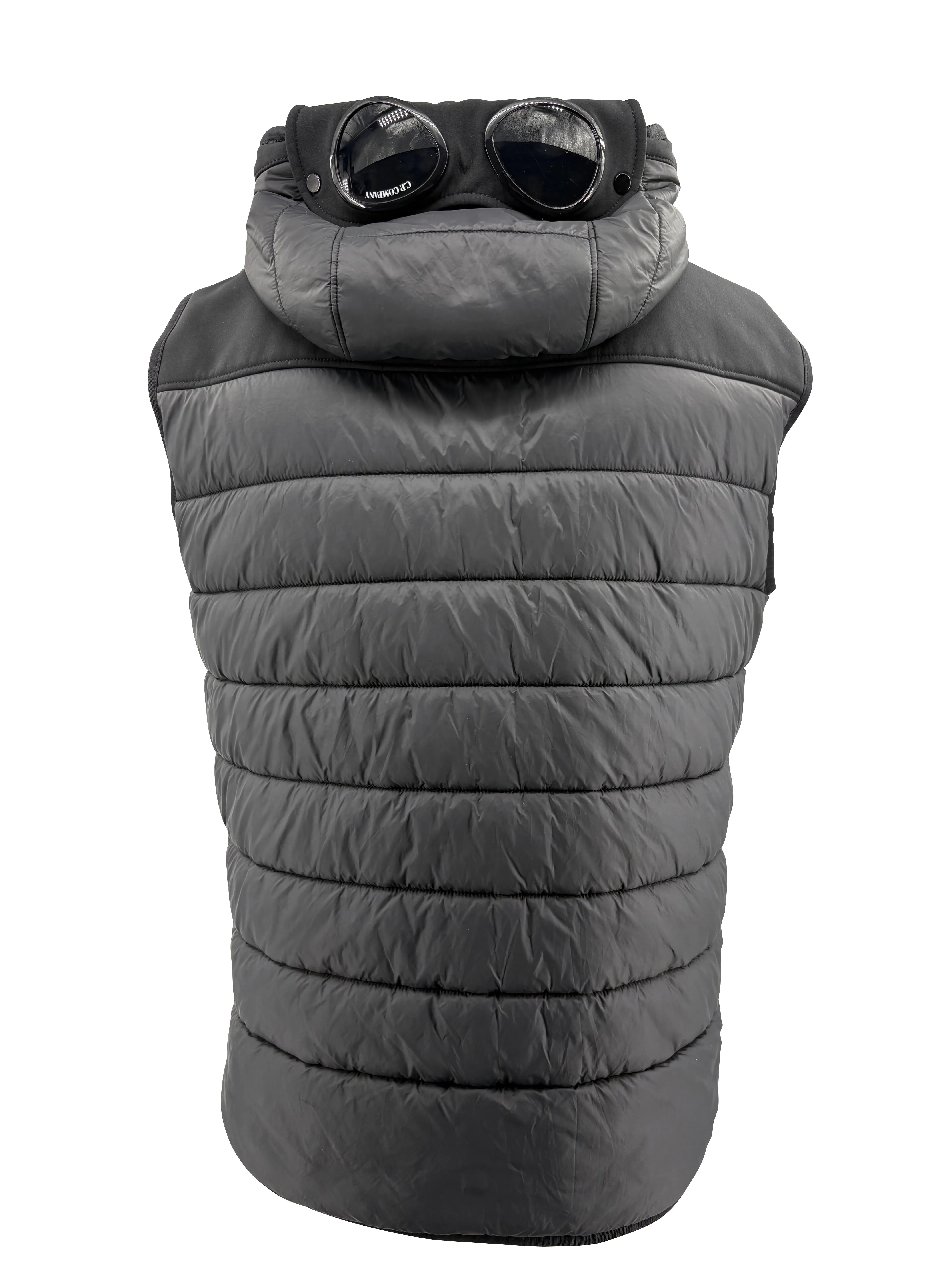 C.P. Company Shell-R Padded Down Goggle Gilet - Black