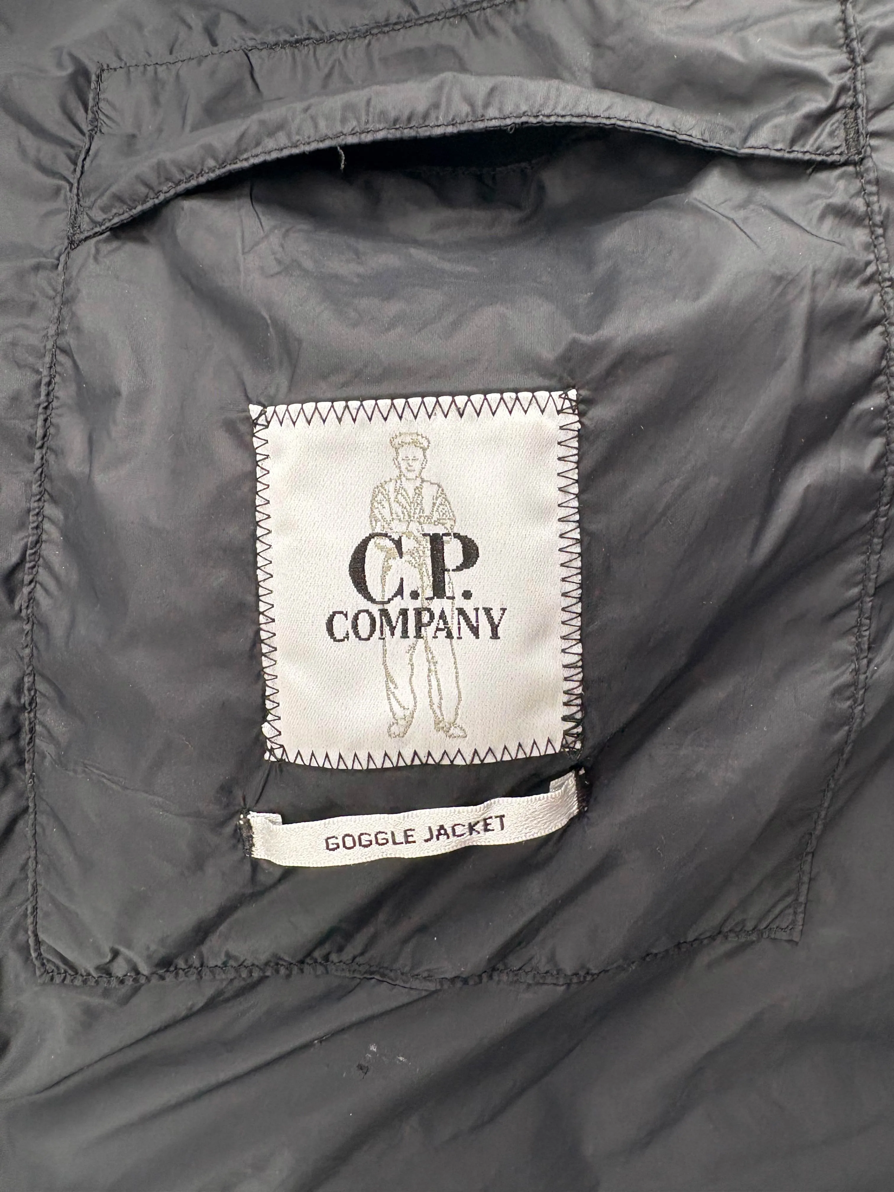 C.P. Company Shell-R Padded Down Goggle Gilet - Black
