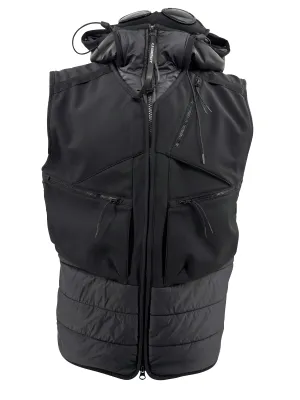 C.P. Company Shell-R Padded Down Goggle Gilet - Black