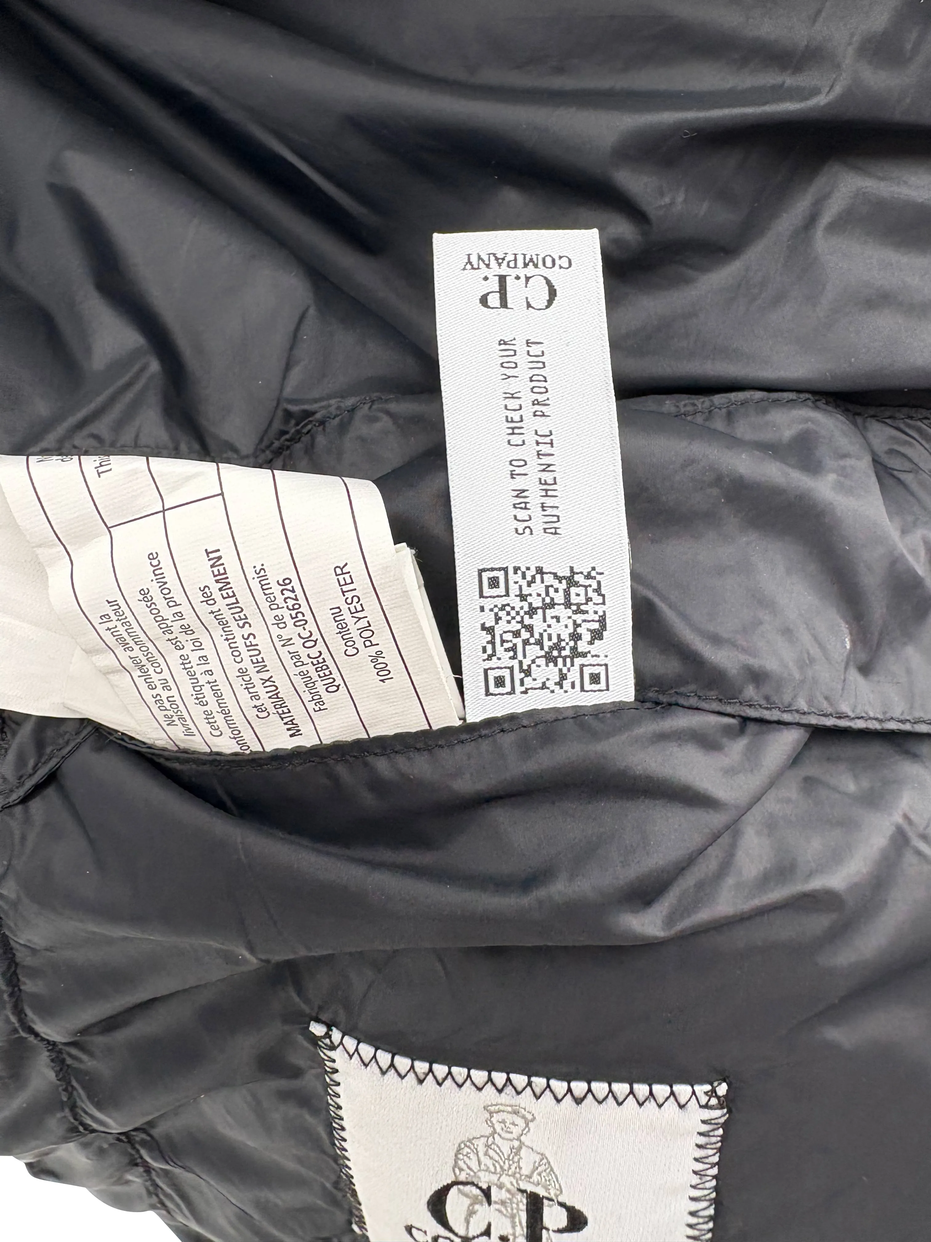 C.P. Company Shell-R Padded Down Goggle Gilet - Black