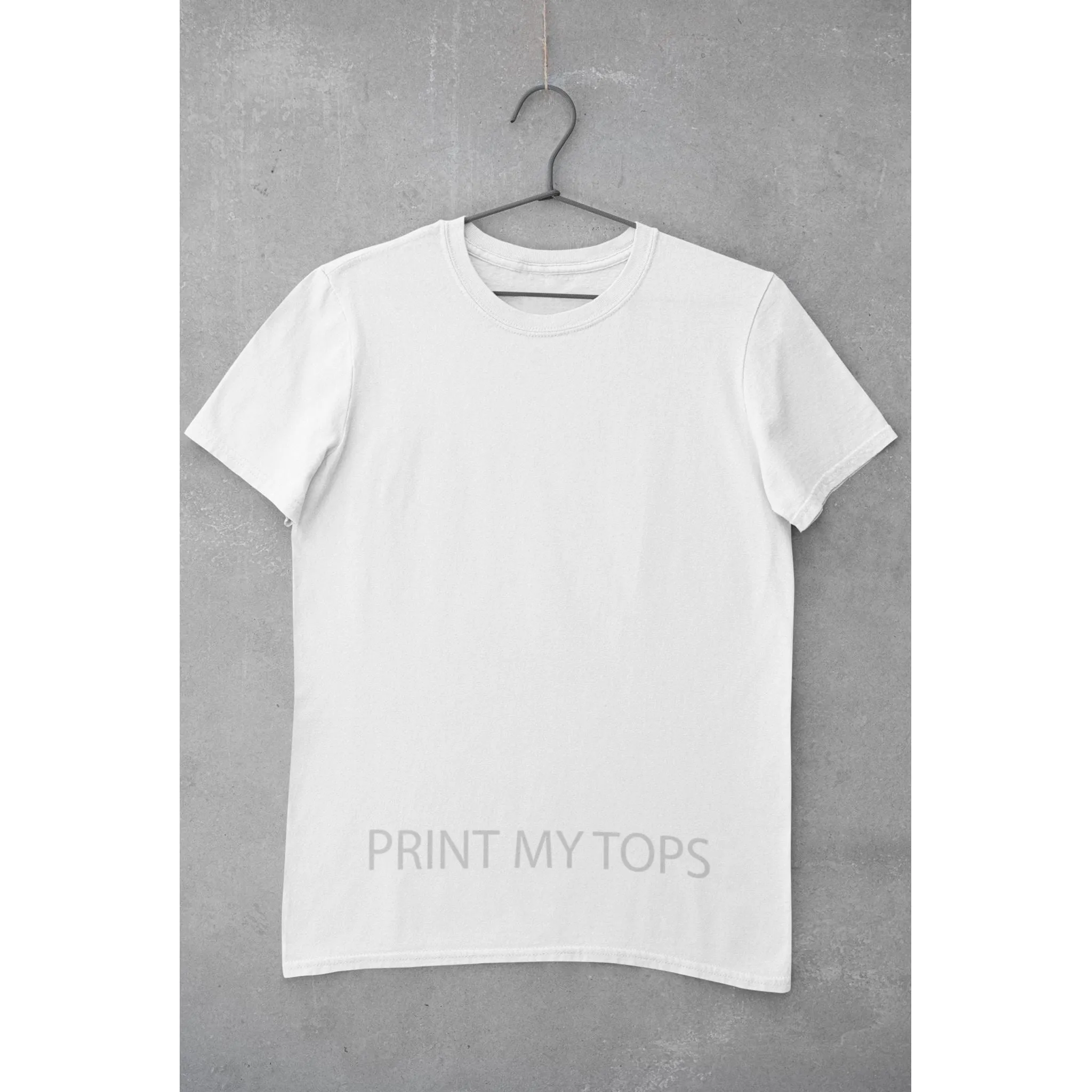 Crew Neck T-shirts with Your Logo on Front