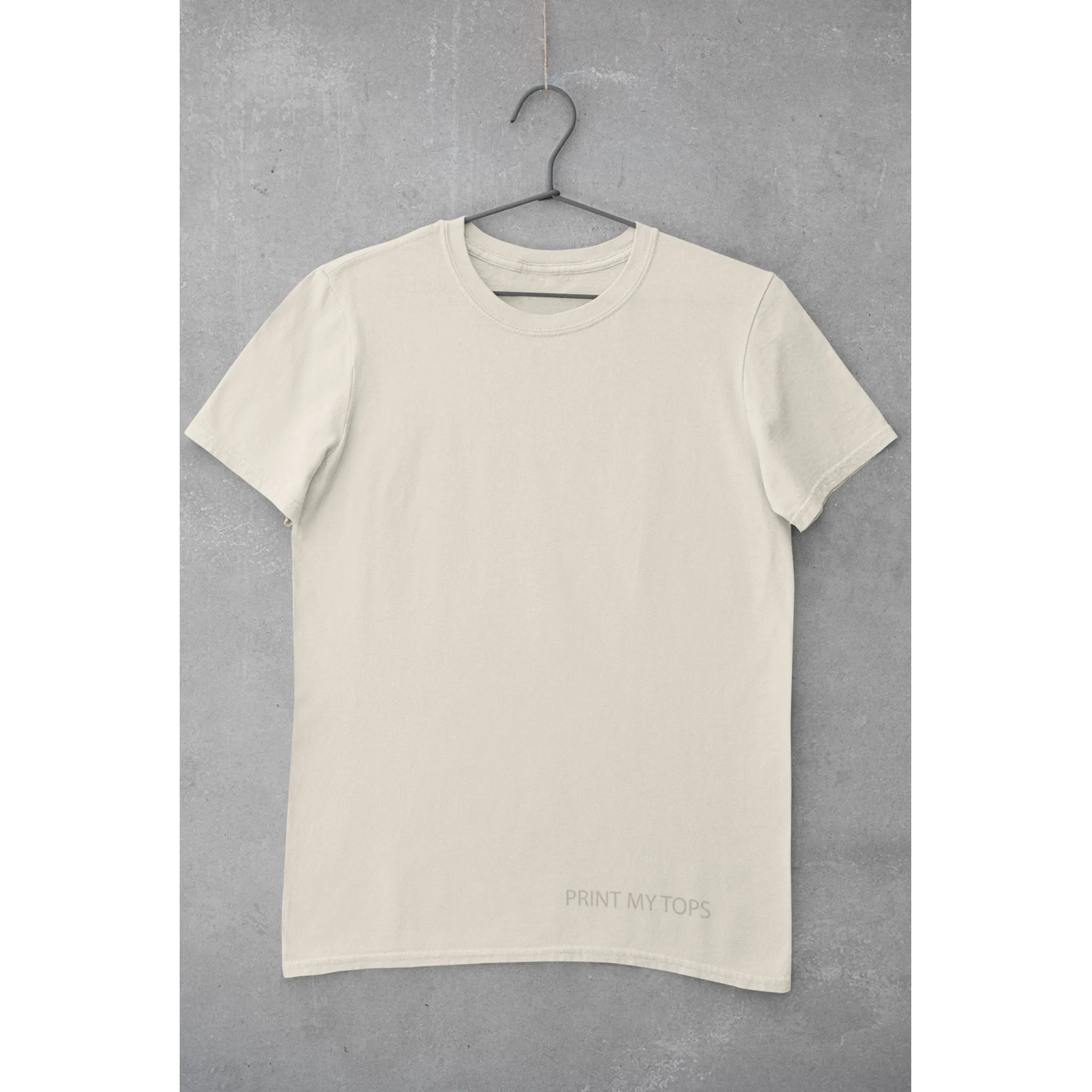 Crew Neck T-shirts with Your Logo on Front
