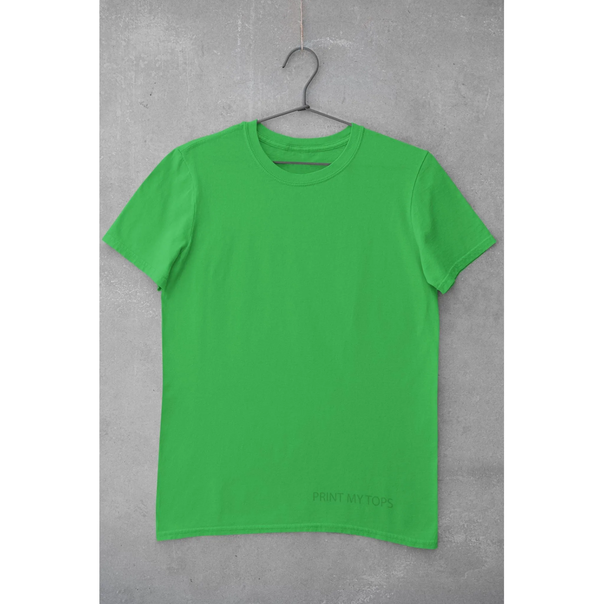 Crew Neck T-shirts with Your Logo on Front