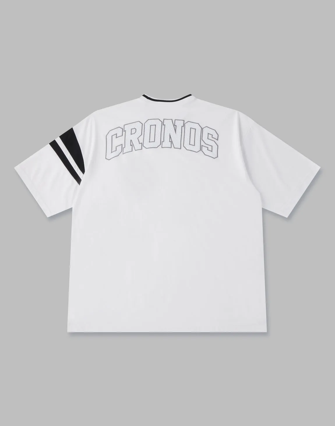 CRONOS 2LINE BACK LOGO OVERSIZE T-SHIRTS【WHITE】