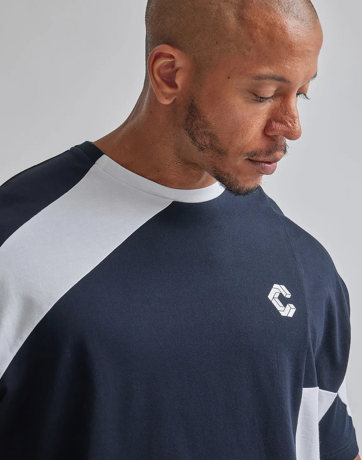 CRONOS BACK LOGO OVERSIZE T-SHIRTS【BLUE】