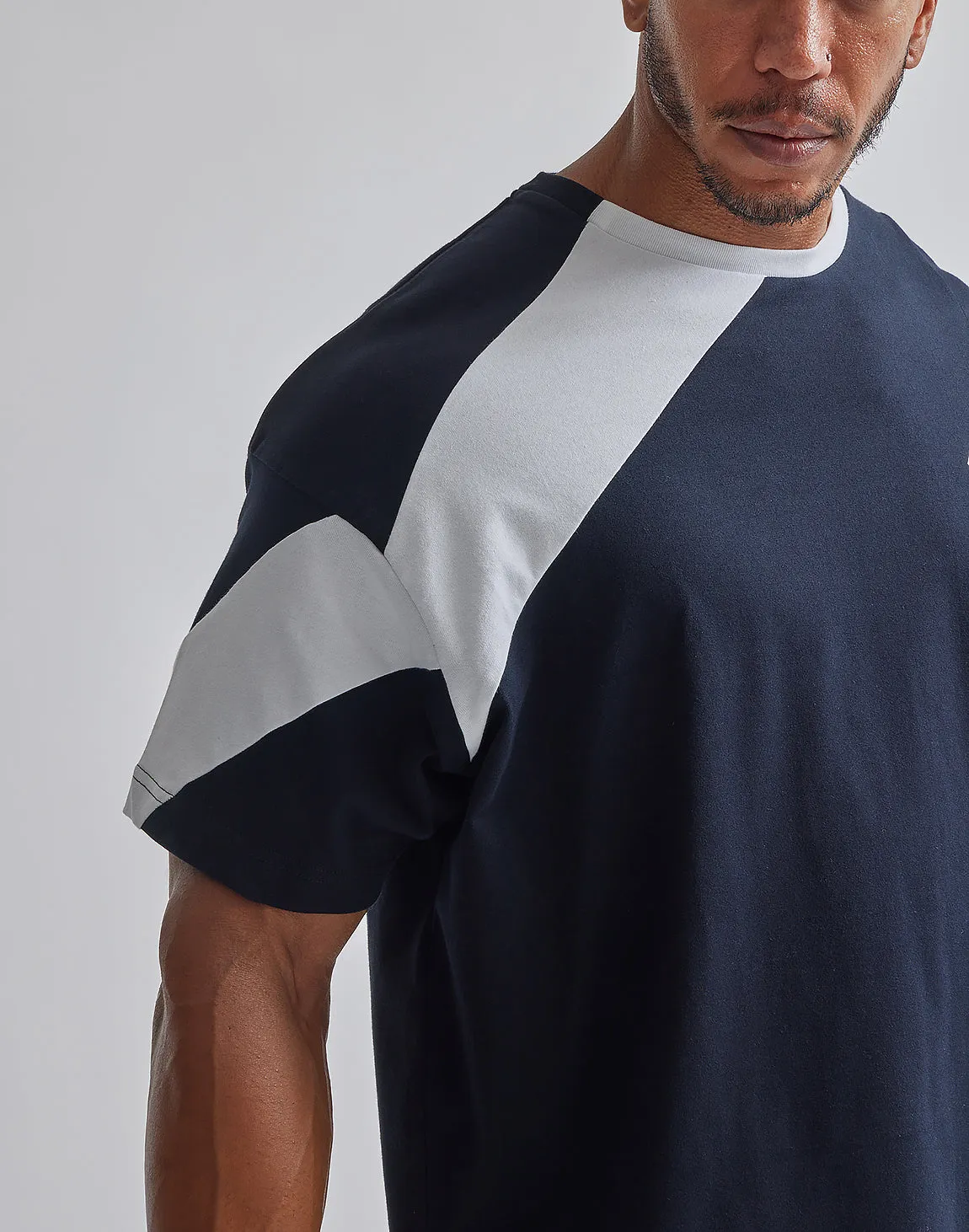 CRONOS BACK LOGO OVERSIZE T-SHIRTS【BLUE】