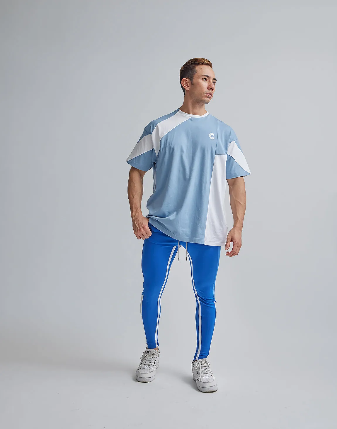 CRONOS BACK LOGO OVERSIZE T-SHIRTS【BLUE】