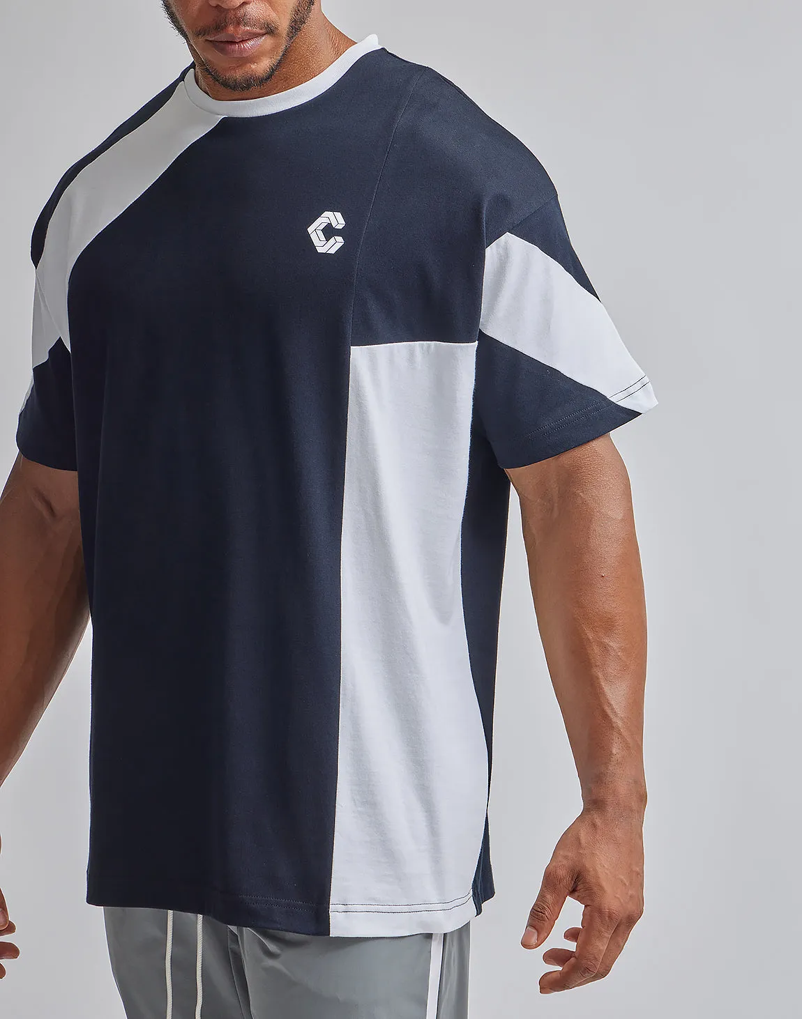 CRONOS BACK LOGO OVERSIZE T-SHIRTS【BLUE】