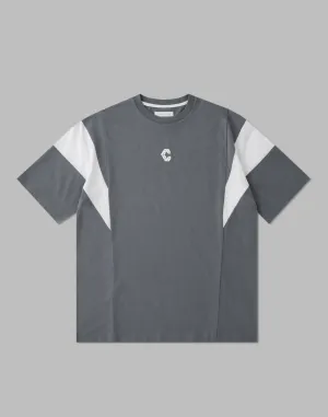CRONOS BACK LOGO OVERSIZE T-SHIRTS【D.GRAY】